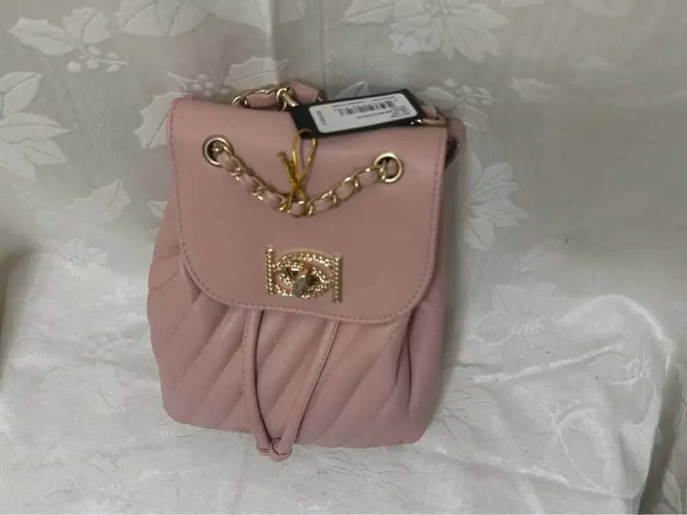 bebe Pink Quilted Mini Backpack B125-5040